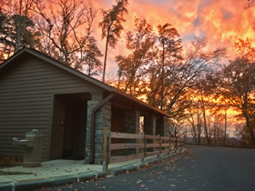 Fiery Sunset at the Summit