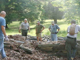 Friends of Morrow Mountain helping