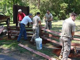 Friends of Morrow Mountain helping