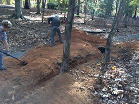 Friends of Morrow Mountain helping