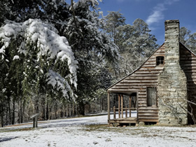 Kron House after snow fall 